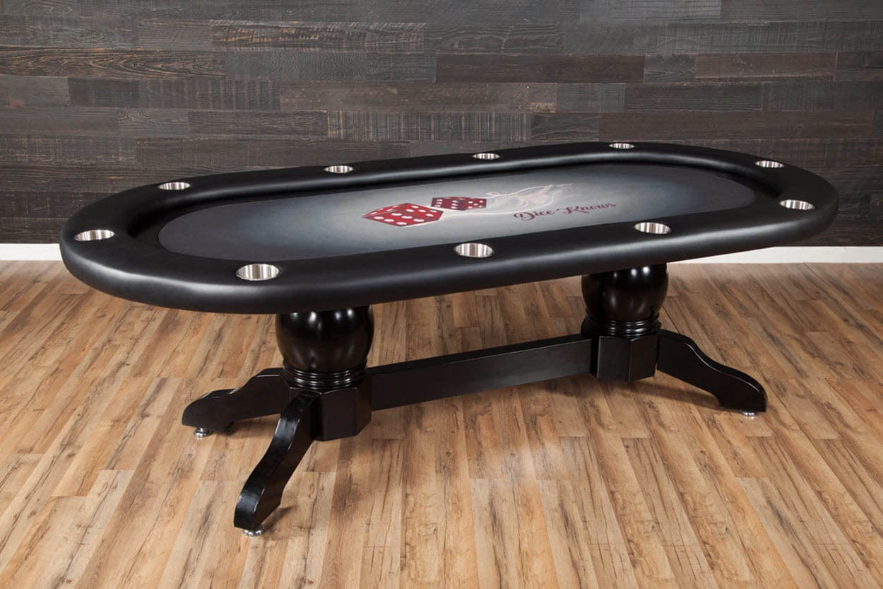 BBO Elite Poker Table with Black Racetrack - Atomic Game Store