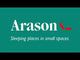 Arason Brussels Queen Ash Murphy Cabinet Bed