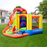 Costway Inflatable Water Slide Bounce House Pool Cannon