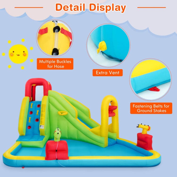 Costway Inflatable Splash Jump Slide Water Bounce