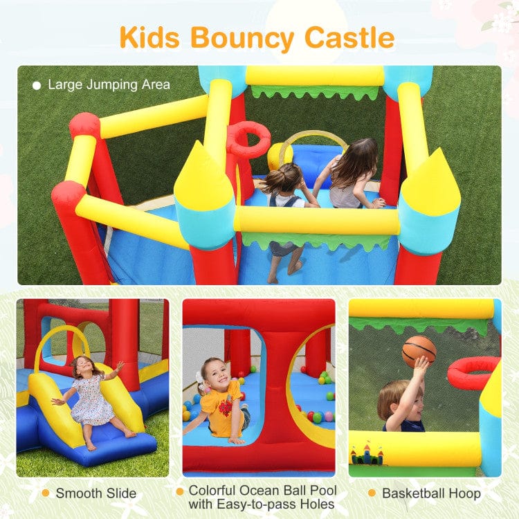 Costway Inflatable Bounce Slide Jumping Castle