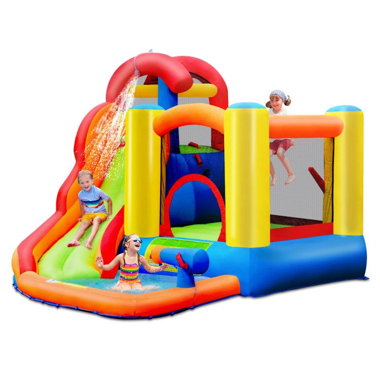 Costway Kid Inflatable Bounce House Water Slide Castle with Blower