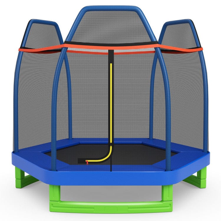 Costway 7 ft Kids Recreational Bounce Jumper Trampoline