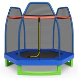 Costway 7 ft Kids Recreational Bounce Jumper Trampoline