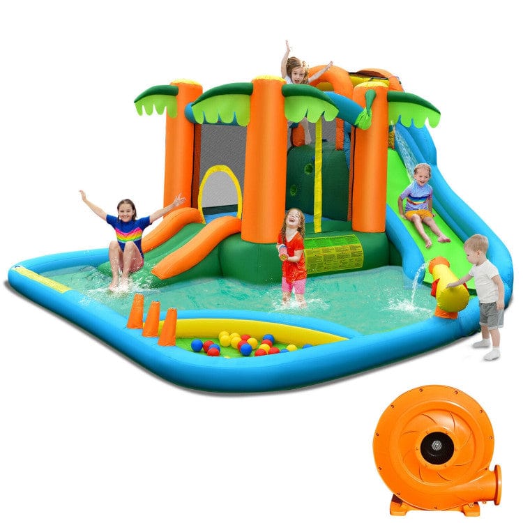 Costway 7-in-1 Inflatable Water Slide Park