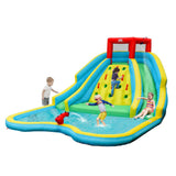 Costway Double Side Inflatable Water Slide Park Climbing Wall