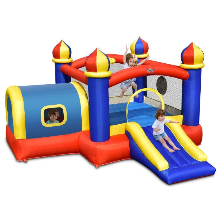 Costway Inflatable Castle Kids Bounce House with Slide Jumping