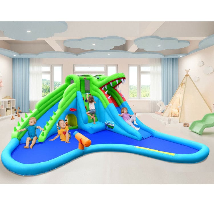 Costway 7-in-1 Inflatable Bounce House Splashing Pool