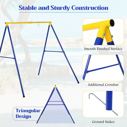 Costway Extra Large Heavy Duty A-Frame Steel Swing Stand