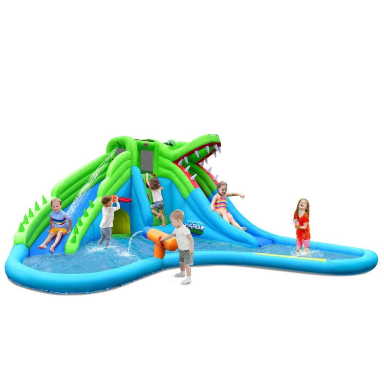 Costway 7-in-1 Inflatable Bounce House Splashing Pool