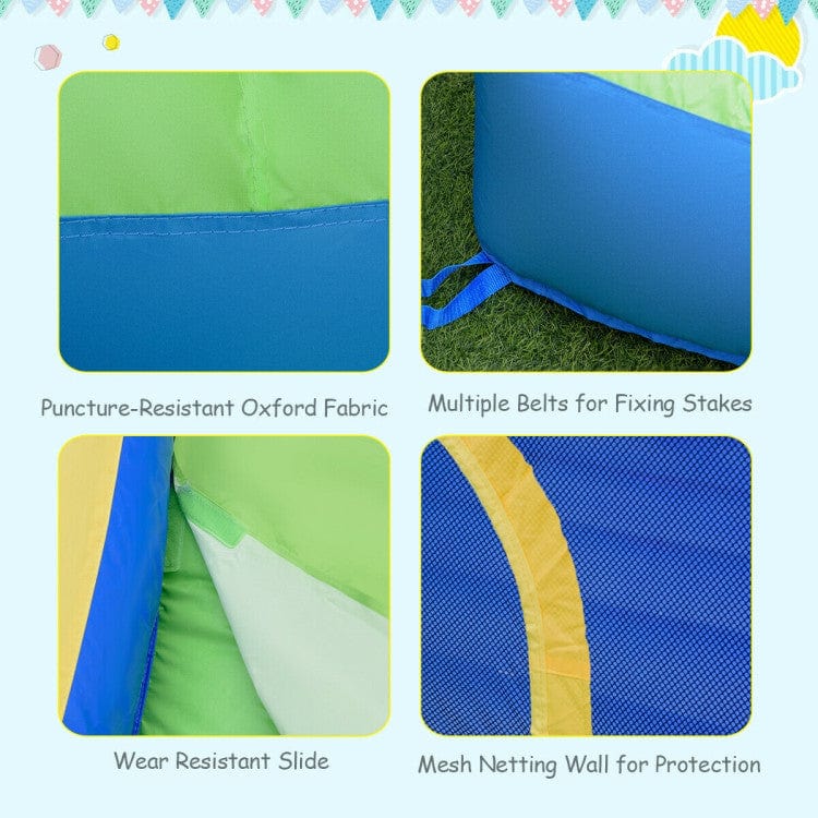 Costway Inflatable Bounce House Slide Climbing Splash Park Pool Jumping Castle