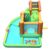 Costway Inflatable Waterslide Bounce House Climbing Wall