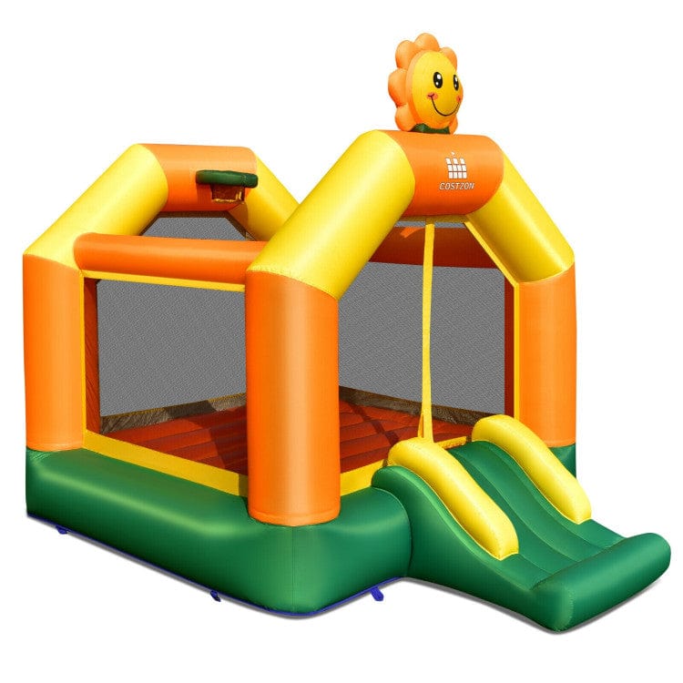 Costway Kids Inflatable Bounce Jumping Castle House with Slide without Blower