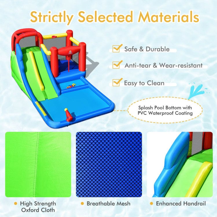 Costway Inflatable Kids Water Slide Ocean Balls