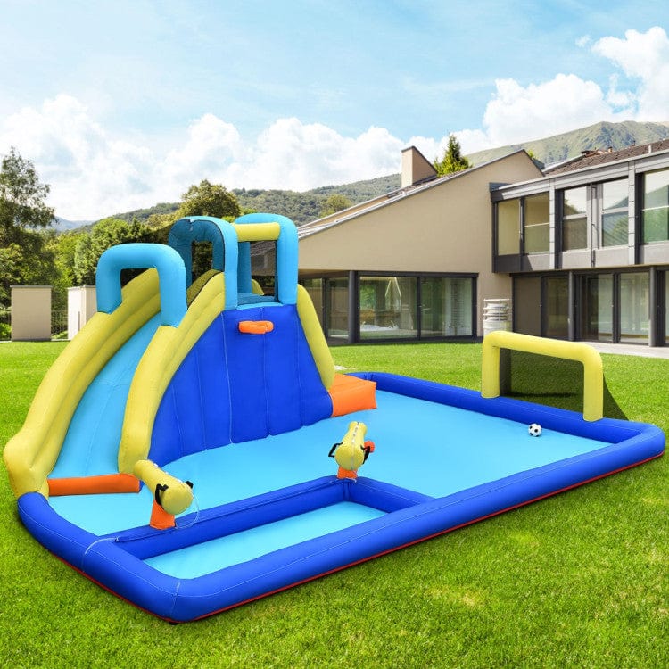 Costway 6-in-1 Inflatable Water Slide Jumping House without Blower