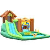 Costway Inflatable Waterslide Bounce House Climbing Wall