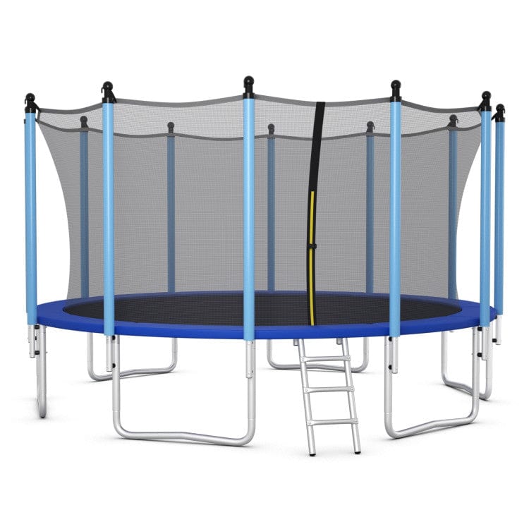 Costway 16 ft Outdoor Trampoline with Safety Closure Net