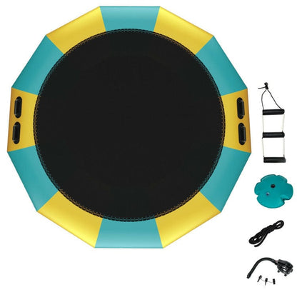 Costway 15 ft Inflatable Splash Padded Water Bouncer Trampoline