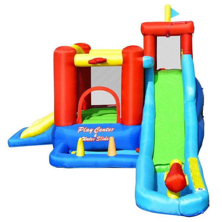 Costway 9-in-1 Inflatable Kids Water Slide Bounce House