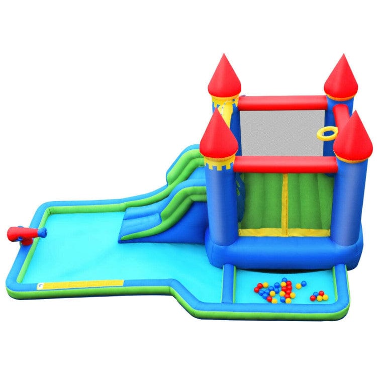 Costway Inflatable Bounce House Castle Water Slide Climbing Wall