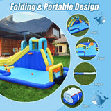 Costway 6-in-1 Inflatable Water Slides Jumping House