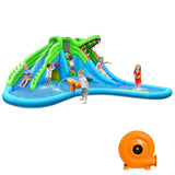 Costway Inflatable Crocodile Style Water Slide Kids Bounce Castle