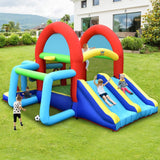 Costway Inflatable Jumping Castle Bounce House Dual Slides