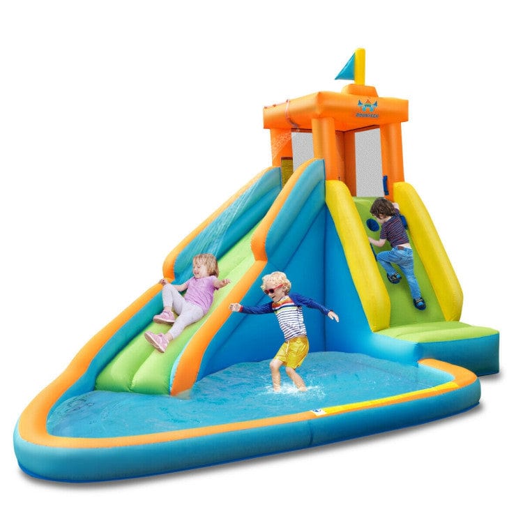 Costway Inflatable Water Slide Bounce House Without Blower