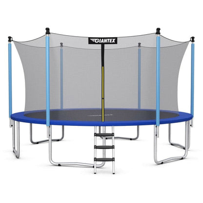 Costway 15 ft Outdoor Trampoline with Safety Enclosure Net