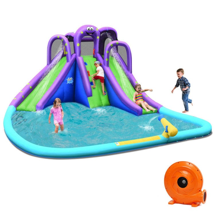 Costway Inflatable Water Park Mighty Bounce House Pool