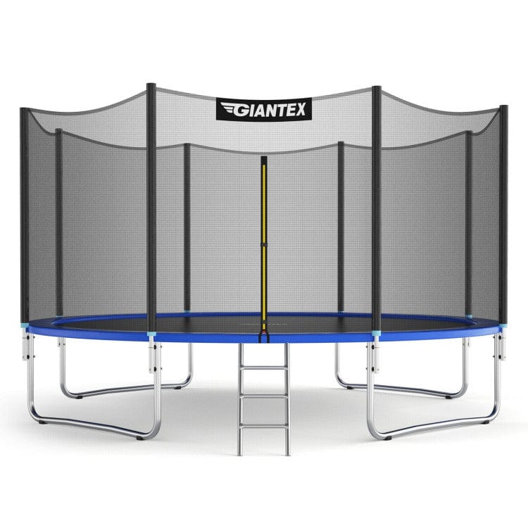 Costway 8 Feet Trampoline Jump Combo with Spring Safety Pad