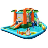 Costway 7-in-1 Inflatable Slide Bouncer Two Slides