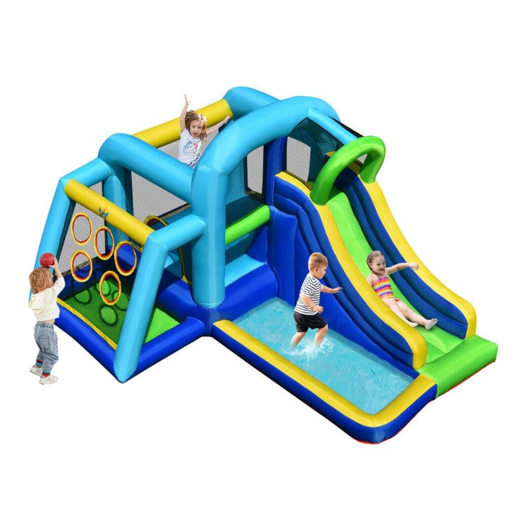 Costway 5-in-1 Kids Inflatable Climbing Bounce House