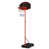 Costway Portable basketball hoop with backboard wheels