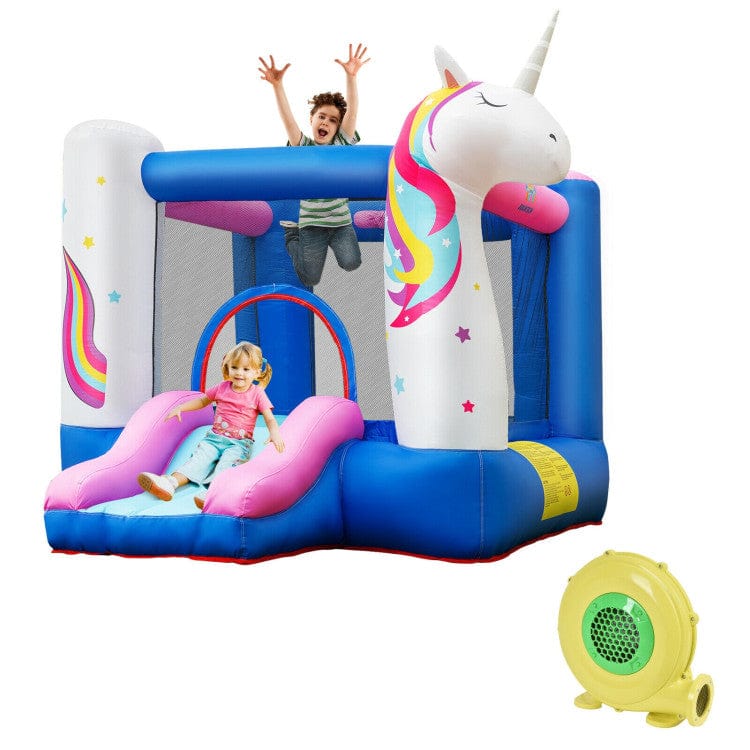Costway Kids Inflatable Bounce House 380W Blower