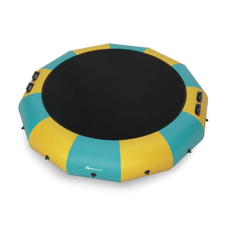 Costway 10 ft Inflatable Splash Padded Water Bouncer Trampoline