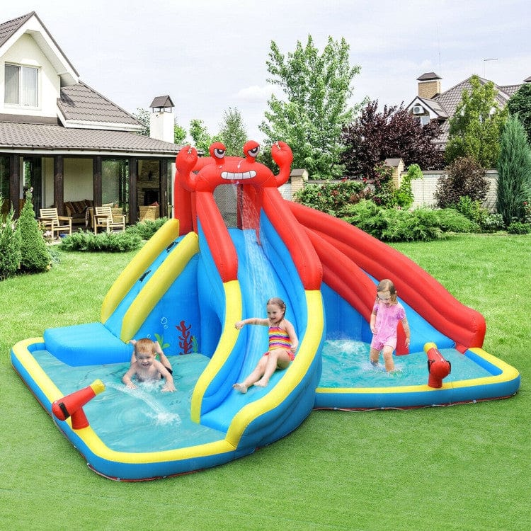 Costway Inflatable Water Slide Bounce House Water Cannon