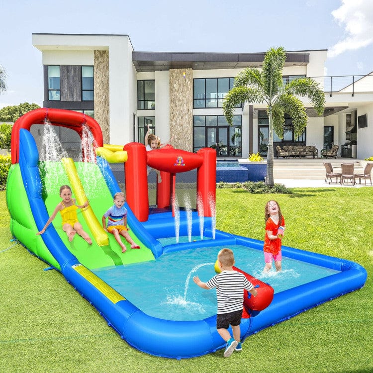 Costway Inflatable Water Slide Kids Ocean Balls