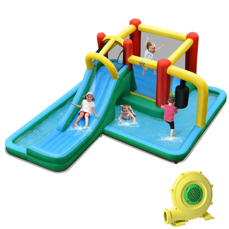 Costway Inflatable Water Slide Climbing Bounce House Tunnel