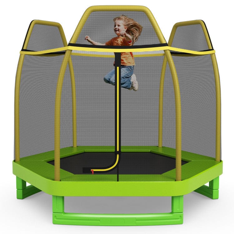 Costway 7 ft Kids Recreational Bounce Jumper Trampoline