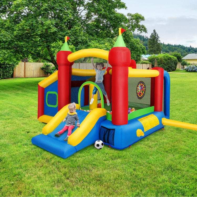 Costway Inflatable Bounce House Kids Slide Jumping Castle