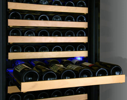 Allavino 48&quot; Wide FlexCount Classic II Tru-Vino 346 Bottle Three Zone Stainless Steel Side-by-Side Wine Refrigerator