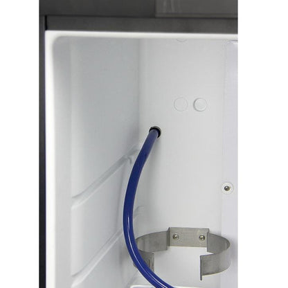 Kegco Kombucha Cooler Dispenser with Black Cabinet and Stainless Steel Door
