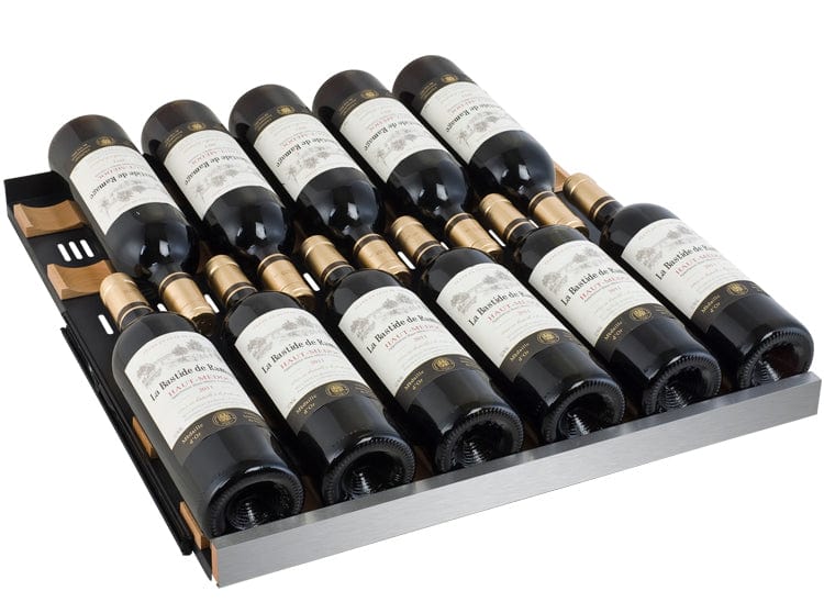 Allavino 47&quot; Wide FlexCount II Tru-Vino 354 Bottle Dual Zone Stainless Steel Side-by-Side Wine Refrigerator