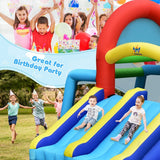 Costway Inflatable Jumping Castle Bounce House Dual Slides