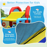 Costway Inflatable Jumping Castle Bounce House Dual Slides