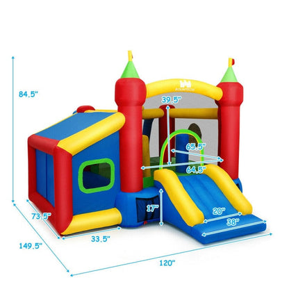 Costway Inflatable Bounce House Kids Slide Jumping Castle