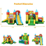 Costway Kids Inflatable Dual Slide Jumping Castle