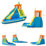 Costway Inflatable Water Slide Bounce House Without Blower