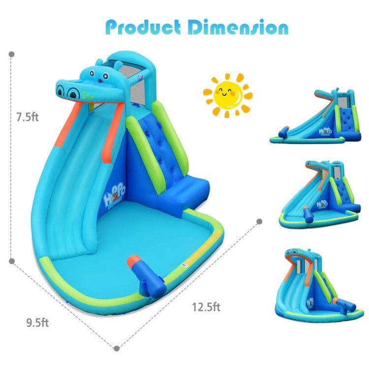 Costway Inflatable Water Pool Splash Slide